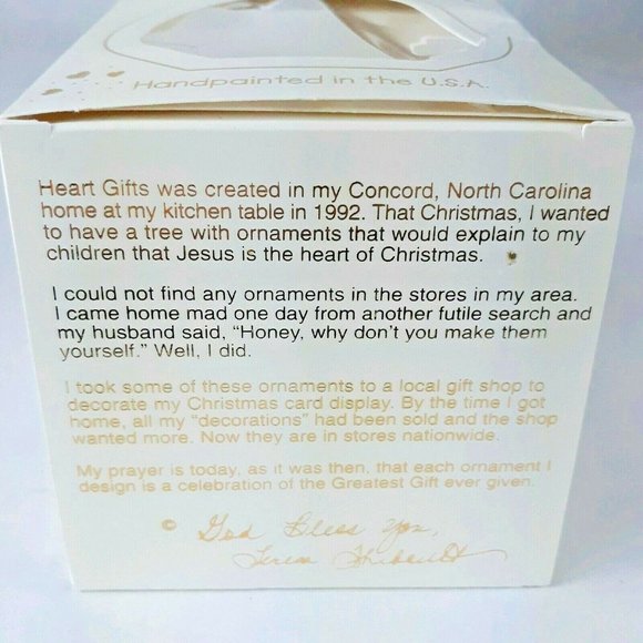 Heart Gifts Hand Painted Ornament Angel - Picture 6 of 6